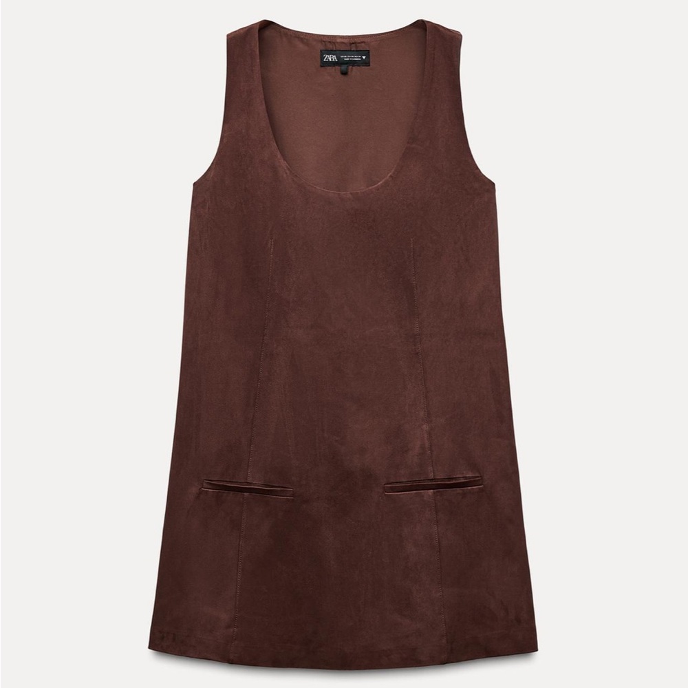 Zara Faux Suede Mini Dress